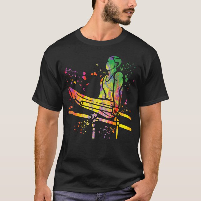 T-shirt Gymnast Parallel Bars Boys Kids Artistic Gymnastic (Devant)