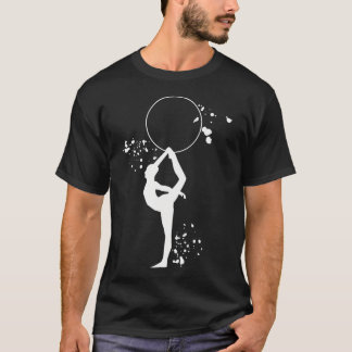 T-shirt Gymnaste Avec Cerceau Filles Gymnastique Rythmique