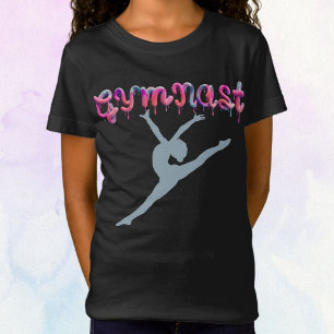T-Shirt Gymnaste Déchets de peinture Gymnastique Leap T-Sh