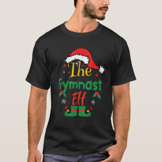 T-shirt Gymnaste Elf Xmas Group Famille de jumelage de Noë