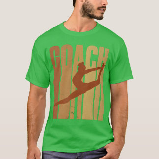 T-shirt Gymnastics Coach Retro Silhouette friends