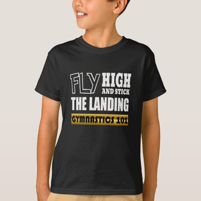 T-shirt Gymnastique 101 Fly High - Bar Gymnaste (Devant)