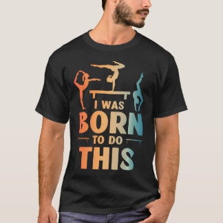T-shirt Gymnastique Art Pour Filles Femmes Hommes Rythmiqu