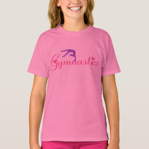 T-shirt Gymnastique Coeur Chemise rose