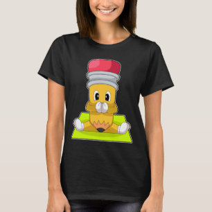 T-shirt Gymnastique de fitness au Yoga au crayon
