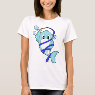 T-shirt Gymnastique de fitness pour dauphins
