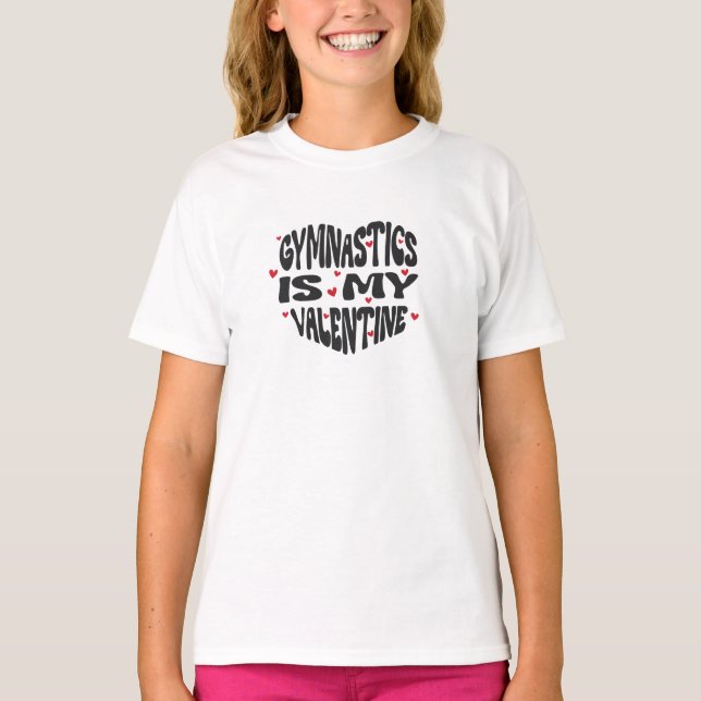 T-shirt gymnastique de la Saint Valentin (Devant)