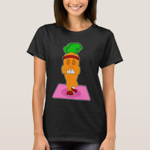 T-shirt Gymnastique de Yoga carotte