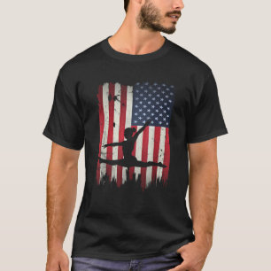 T-shirt Gymnastique États-Unis Drapeau américain 4 juillet