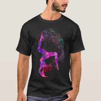 T-shirt Gymnastique fille aquarelle gymnastique en cadeau 