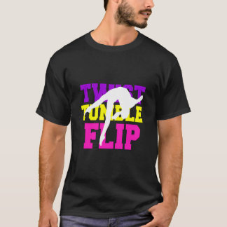T-shirt Gymnastique Gift Gymnaste Girls Twist Tumble Flip 
