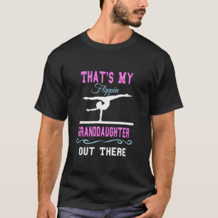 T-shirt Gymnastique Grand-mère Que Ma Petite-Fille Là-Bas