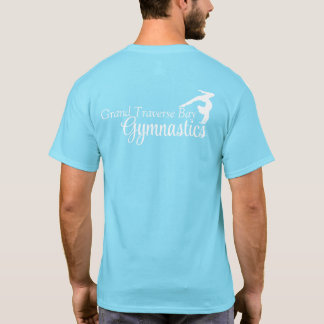 T-shirt Gymnastique GTbay Col crémeux *Design rose*