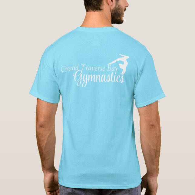 T-shirt Gymnastique GTbay Col crémeux *Design rose* (Dos)