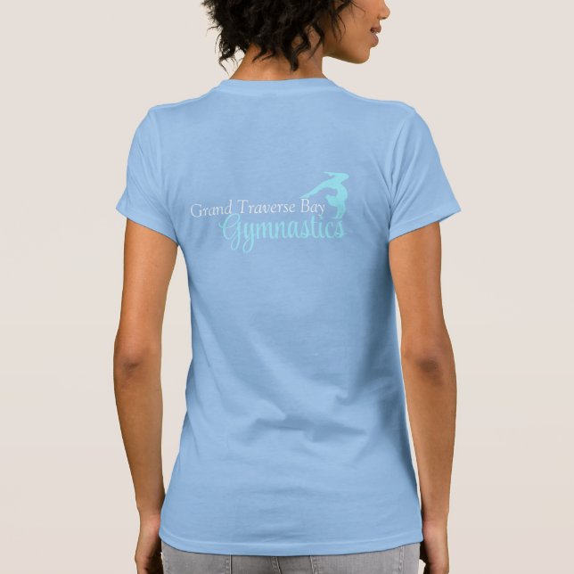 T-shirt Gymnastique GTbay Col crémeux *Design rose* (Dos)