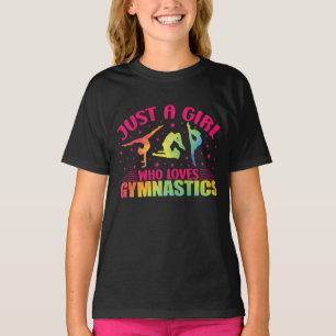 T-shirt Gymnastique Gymnastique Juste une fille qui aime l