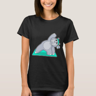 T-shirt Gymnastique hippo-yoga