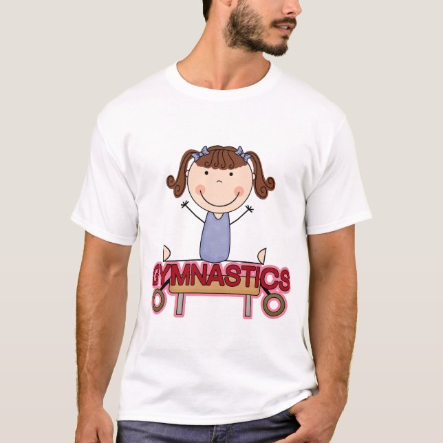 T-shirt GYMNASTIQUE - la fille de brune dédouble les (Devant)