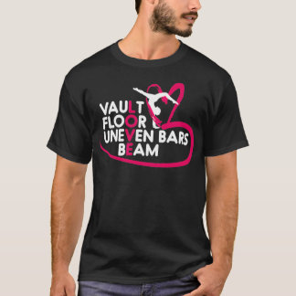 T-shirt Gymnastique Leotard Love Vault Étage Non-Inven Bar