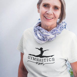 T-shirt Gymnastique Maman Typographie acrobatique