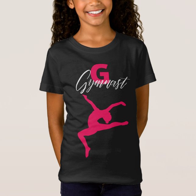 T-Shirt Gymnastique Monogramme G est pour Gymnaste (Devant)