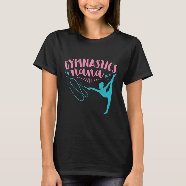 T-shirt Gymnastique Nana Gymnast Grand-mère Grand-mère Gra (Devant)