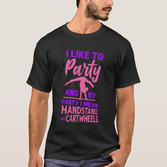 T-shirt Gymnastique Poignée En Cartouche J'Aime Faire La F (Devant)
