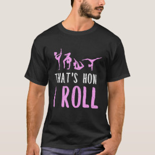 T-shirt Gymnastique Pour Filles Cartwheel Threadrock Tumbl