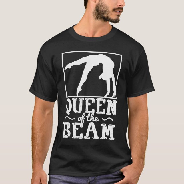 T-shirt Gymnastique Pour Filles Femmes Gymnaste Royal Tumb (Devant)