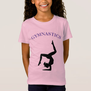 T-shirt gymnastique pour filles Personnalisé