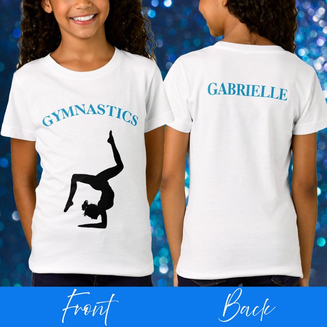 T-shirt gymnastique pour filles Personnalisé (Gymnastics T-Shirt for Girls Personalized)