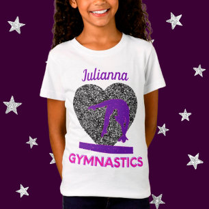 T-Shirt Gymnastique Reine des poutres et des coeurs