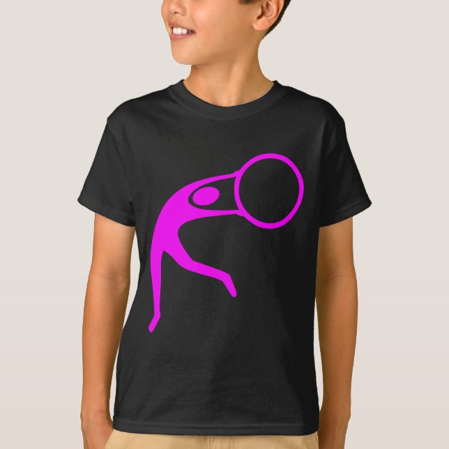 T-shirt Gymnastique rythmique - Magenta (Devant)