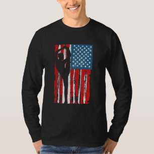 T-shirt Gymnastique Usa Drapeau Gymnaste Maman Papa Parent