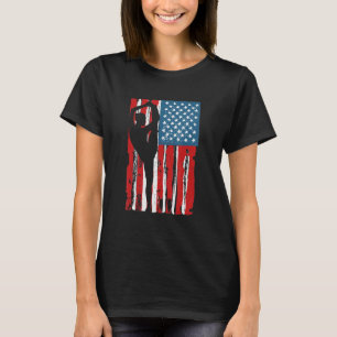 T-shirt Gymnastique Usa Drapeau Gymnaste Maman Papa Parent