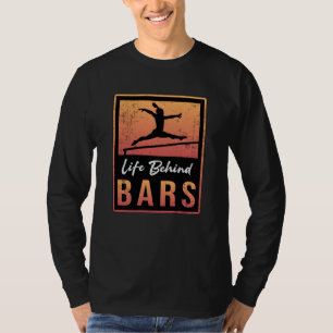 T-shirt Gymnastique Vie Derrière Bars Acrobat Retro Gymnas
