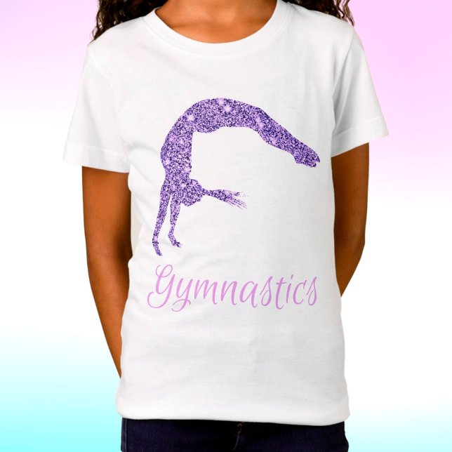 T-shirt Gymnastique violet Lilac Shimmer (Créateur téléchargé)