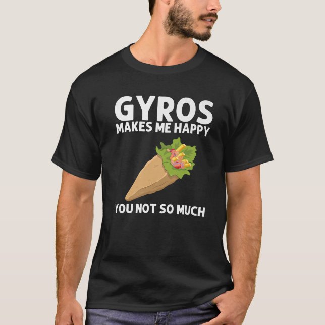 T-shirt Gyros Drôle Homme Femme Gyro Viande Pita Doner Keb (Devant)