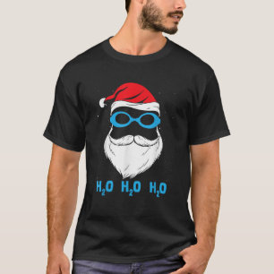 T-shirt H2o H2o H2o Santa Claus Natation Santa Hat Swimman