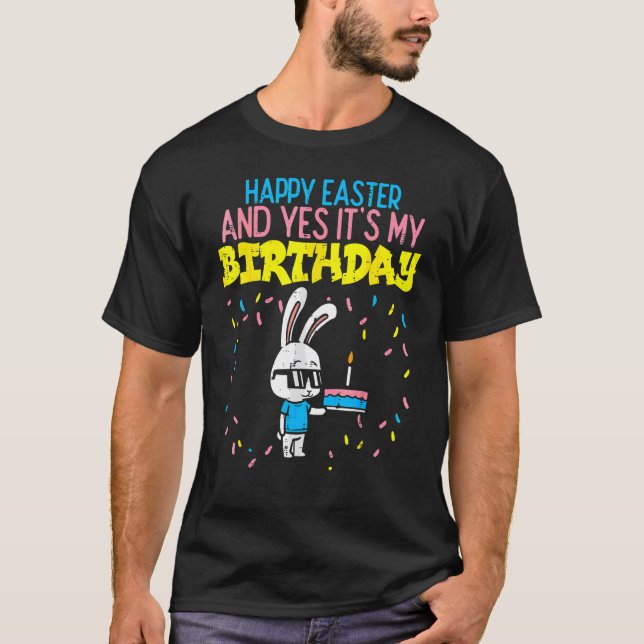 T-shirt H Appy Anniversaire de Pâques Bunny C Ake Annivers (Devant)