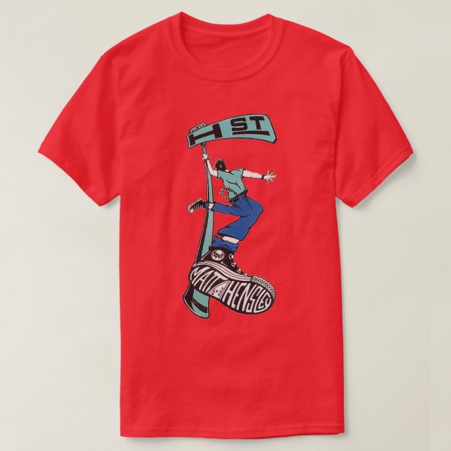 T-shirt H conception du skateboard de rue (Design devant)