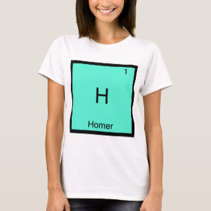 T-Shirt H - Symbole de l'élément de chimie drôle d