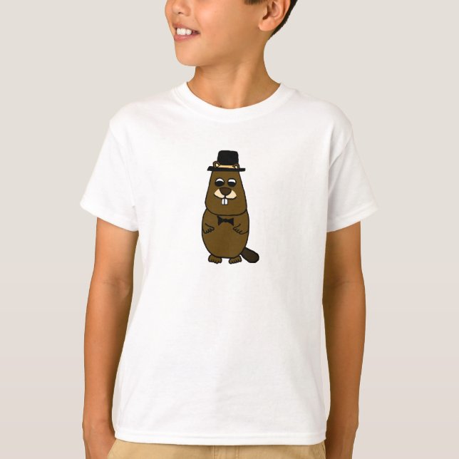 T-shirt Habille Groundhog (Devant)