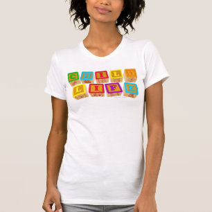 T-shirt Habillement de "blocs" de la vie d'enfant