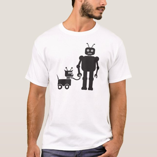 T-shirt Habillement de Bot de chien (Devant)