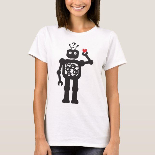 T-shirt Habillement de Bot de coeur (Devant)