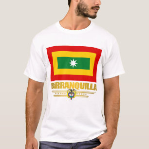 T-shirt Habillement de drapeau de Barranquilla