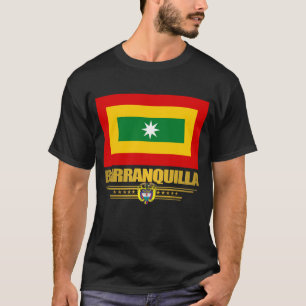T-shirt Habillement de drapeau de Barranquilla
