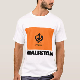 T-shirt Habillement de drapeau de Khalistan