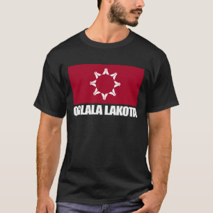 T-shirt Habillement de drapeau d'Oglala Lakota